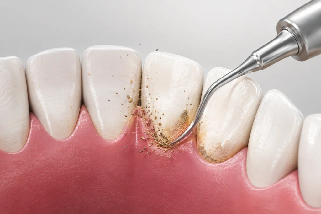 The effect of tartar removal